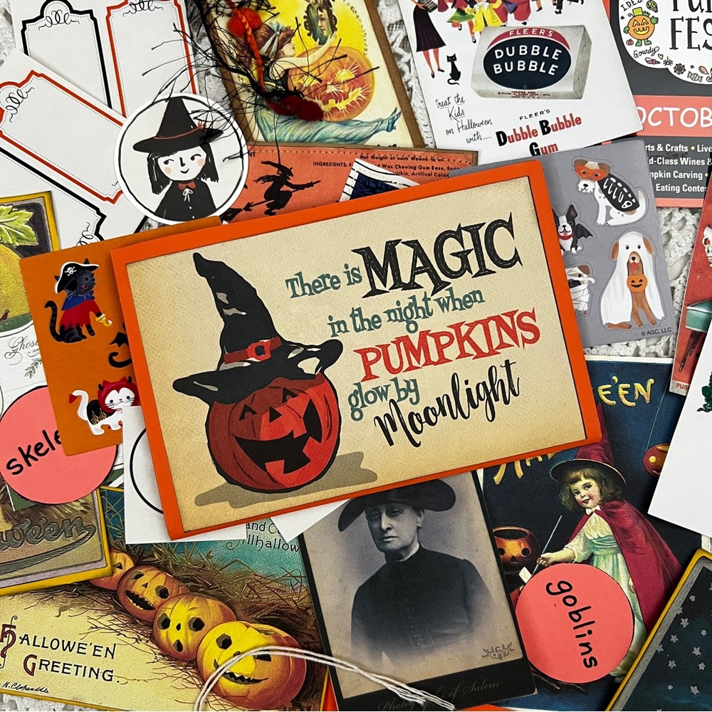 Halloween paper ephemera